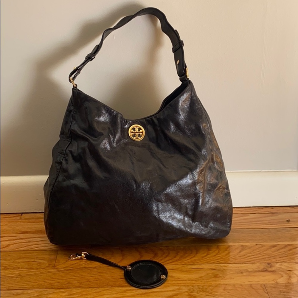 Tory Burch Glazed Leather Hobo